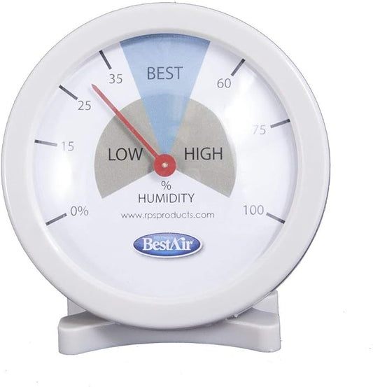 BestAir HG050-PDQ-4 Hygrometer, Humidistat Humidity Monitor, 4 Pack by FreudenbergFiltrationTechnologies