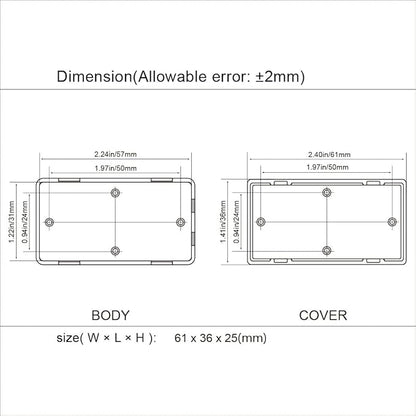 LeMotech Project Box 10 Pieces ABS Plastic Electrical Project Case Small - Image 7