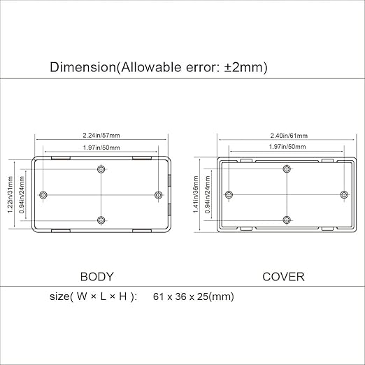 LeMotech Project Box 10 Pieces ABS Plastic Electrical Project Case Small - Image 7