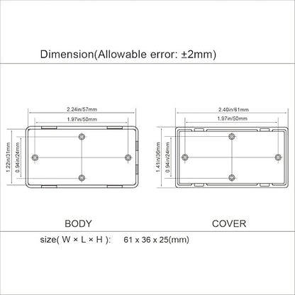 LeMotech Project Box 10 Pieces ABS Plastic Electrical Project Case Small - Image 7