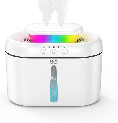 SZO Double Spray Humidifiers for Bedroom Large Room, 2.5L Cool Mist Humidifier by SZOLLC