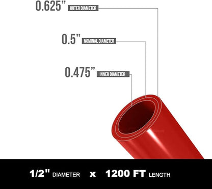 Supply Giant Oxygen Barrier PEX-B Pipe 1/2 Inch x 1200 Feet Coil, Non-Potable - Image 2