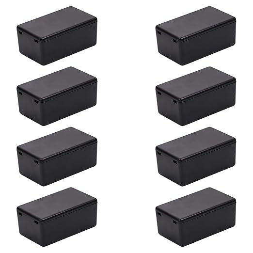 Fielect 8Pcs Dustproof Electronic Junction Box Plastic Enclosure Project Box by Fielect