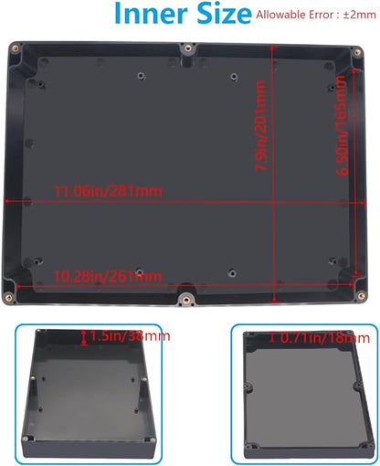 Project Box ABS Black Electrical Boxes IP67 Outdoor Waterproof Box Electronic - Image 5