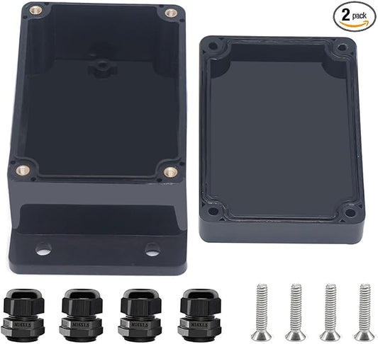 Project Box ABS Black Electrical Boxes IP67 Outdoor Waterproof Junction Box by Otdorpatio