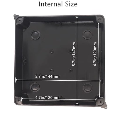 Junction Box, Reserved Holes Electrical Boxes Waterproof IP65 ABS Plastic - Image 5