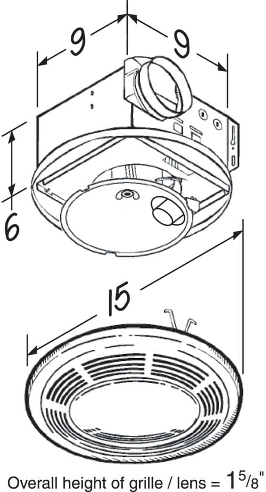 Broan-NuTone 750 Round Fan and Light Combo - Image 2