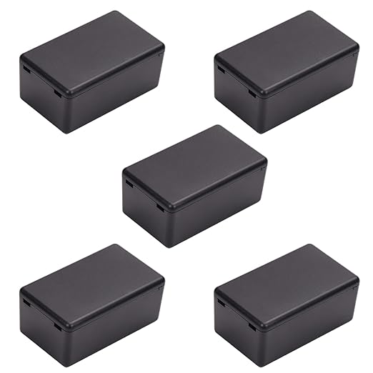 Fielect 5pcs Electronic Junction Box ABS Plastic Junction Project Box Enclosure by Fielect