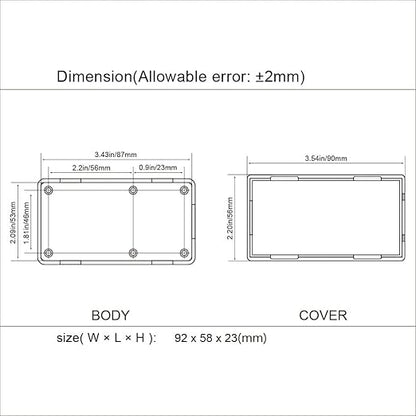 LeMotech Project Box 5 Pieces ABS Plastic Electrical Project Case Small - Image 7