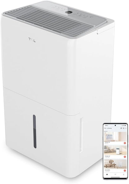 TCL 2000 Sq. Ft. Smart Dehumidifier, Energy Star Most Efficient 2024, by TCL
