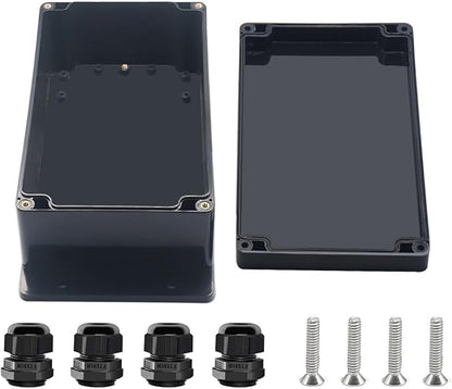 Project Box ABS Black Electrical Boxes IP67 Outdoor Waterproof Junction Box by Otdorpatio