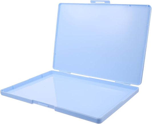 Healifty Multi-functional A4 Certificate Storage Box Sky Blue Large Capacity by Healifty