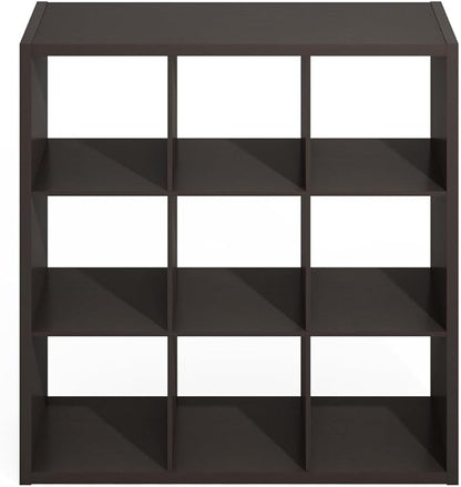 Furinno Simple Cube Storage Organizer, 9-Cube Display Shelf, Open Back Shelving - Image 4