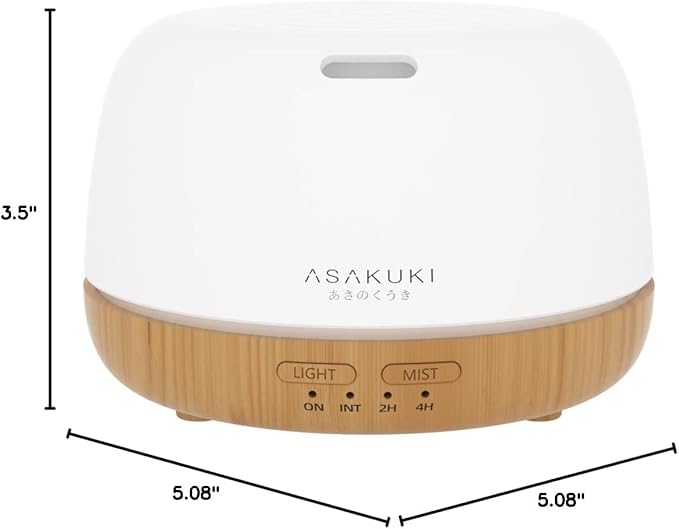 ASAKUKI Essential Oil Diffuser, 300ml Ultrasonic Aromatherapy Oil Humidifier - Image 9
