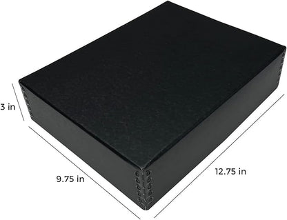 Lineco Museum Archival Storage Box, 9.75x12.75x3 in. Drop Front Design. - Image 3