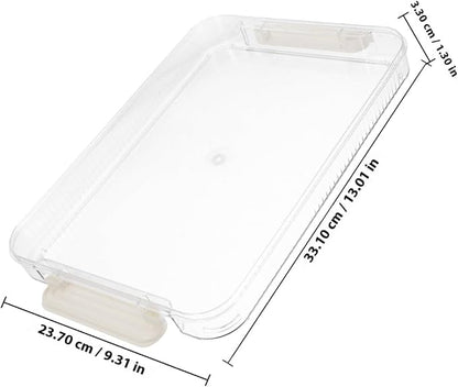 Gadpiparty A4 File Box Small Plastic Storage Box Document Organizer Certificate - Image 2