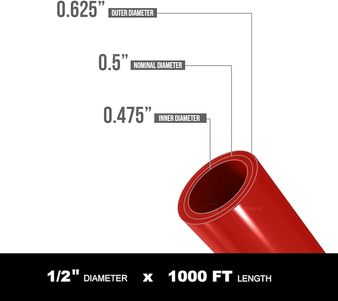 Supply Giant Oxygen Barrier PEX-B Pipe 1/2 Inch x 1000 Feet Coil, Non-Potable - Image 2
