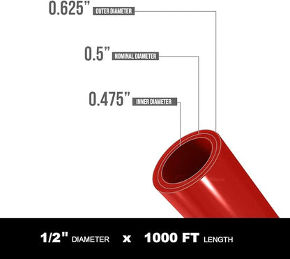 Supply Giant Oxygen Barrier PEX-B Pipe 1/2 Inch x 1000 Feet Coil, Non-Potable - Image 2