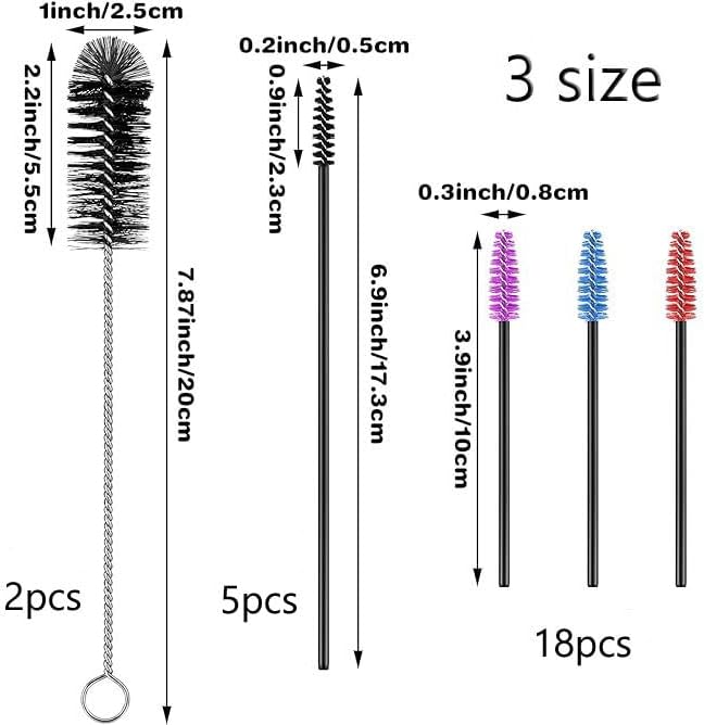 Hummingbird Feeder Cleaning Brush 25 pcs 4 Sizes Mini Nylon Tube Brush Set - Image 2