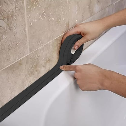 Black Waterproof Caulking Tape Self Adhesive, Tub Shower CaulkTape, Bathtub by Unknown