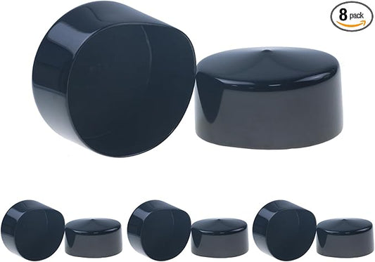 Acocony 2 3/4 Inch Rubber Cap Round 2.75 Inch Rubber End Caps PVC Flexible by Acocony
