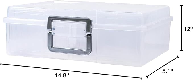 novelinks Transparent 4" x 6" Photo Organizers and Photo Storage Box - Image 9
