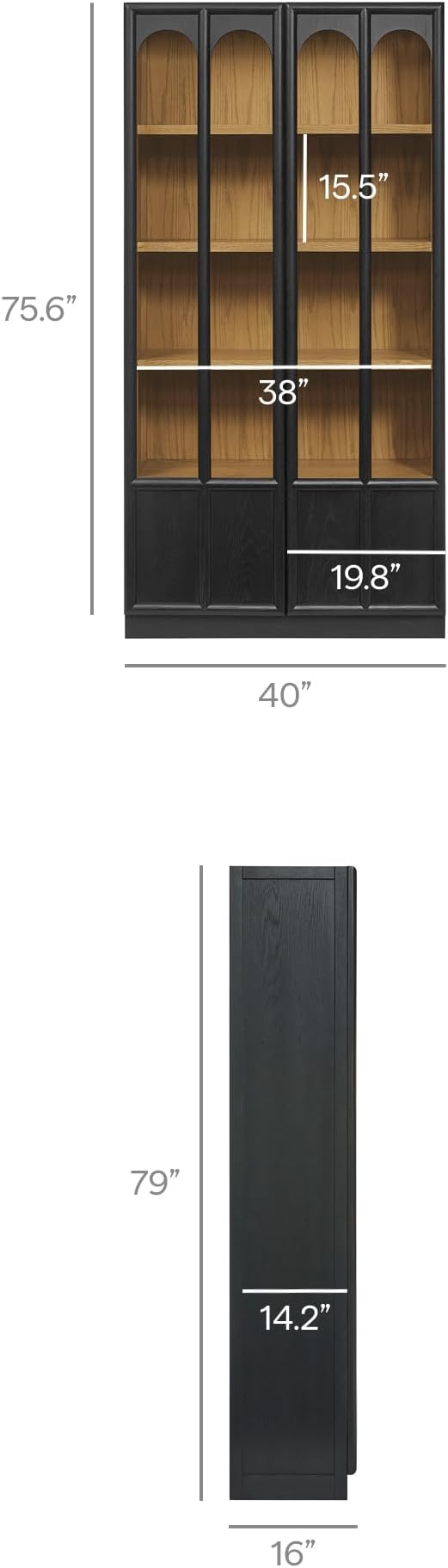 Modway Anwen 79" Wood Display Cabinet - Image 3