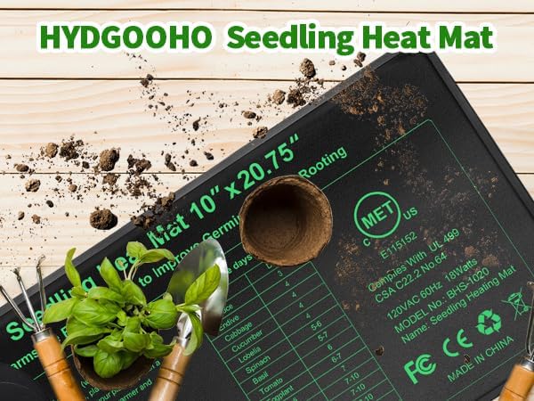 Seedling Heat Mat, MET Certified Waterproof Durable Germination Station Heat Mat - Image 8