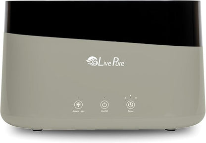 LivePure LP300HUM Aqua Flame Cool Mist Humidifier – Small Ultrasonic Plant by LivePure