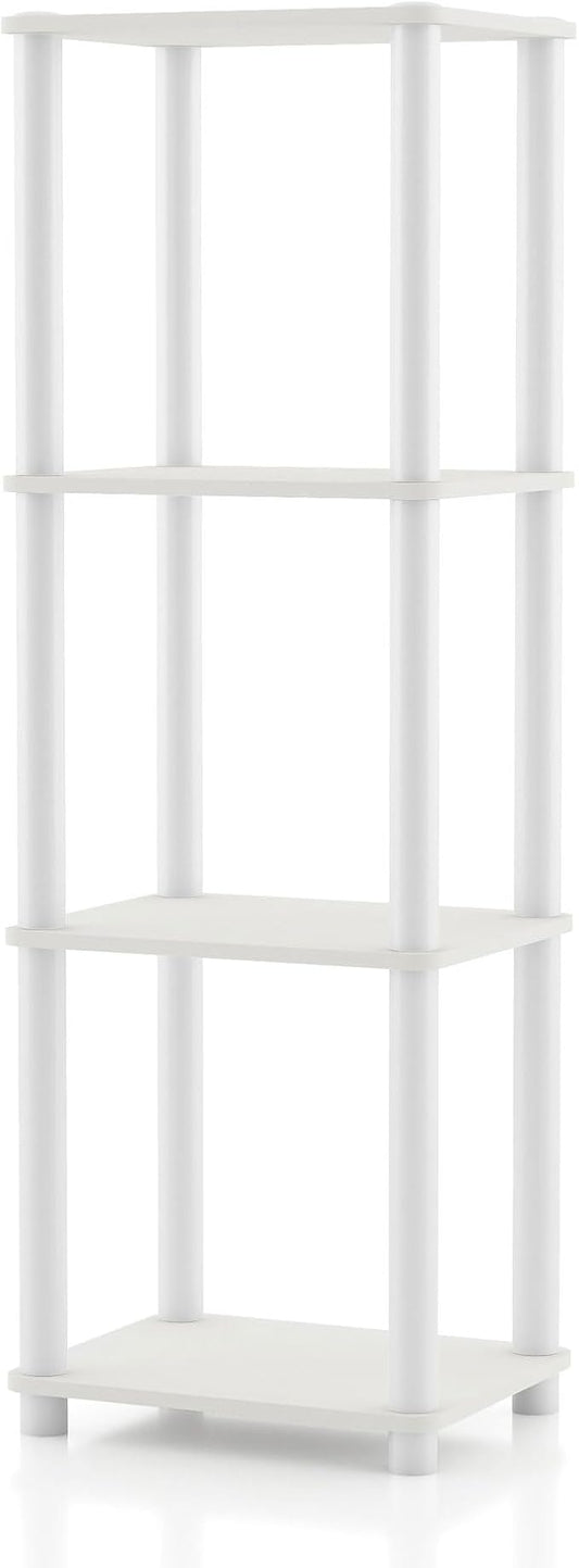 Homes: Inside + Out Apexa Modern 4-Tier Narrow Shelving Units, Collectibles by HOMESInsideOut