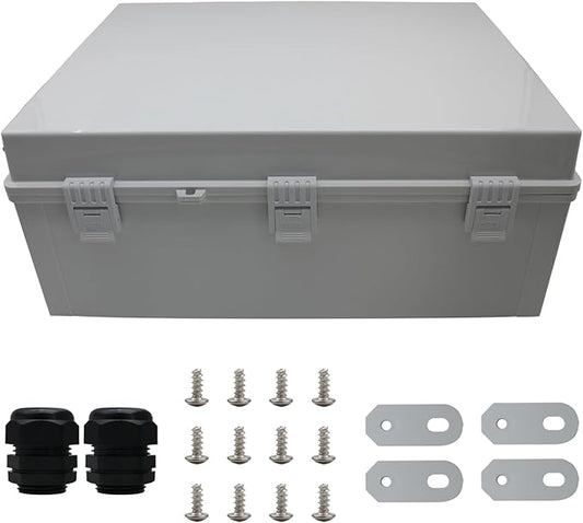 MAKERELE Large Outdoor Electrical Box Junction Plastic Waterproof Lockable IP67 by MAKERELE