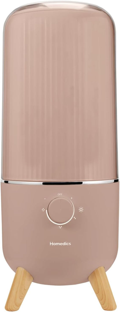 Homedics Ultrasonic Humidifier, Bedrooms and Home Offices, 0.97-Gallon Tank by Homedics