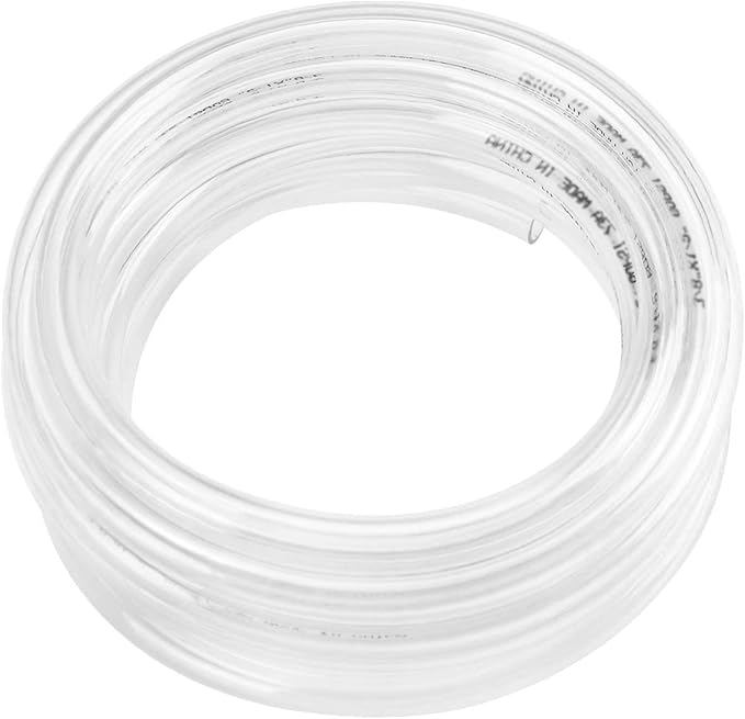 Eastrans 25ft x 1-1/4" ID Clear Vinyl Tubing, Flexible Hybrid PVC Tubing Hose by EASTRANS