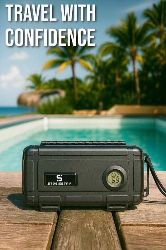StogieStay Travel Humidor for Cigars – Digital Hygrometer, Airtight & - Image 4