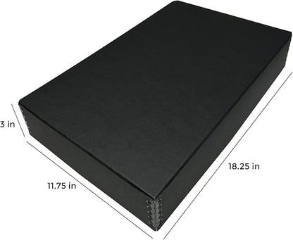 Lineco Museum Archival Storage Box, 11.75x18.25x3 in. Drop Front Design. - Image 2