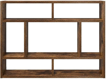 Smoked Oak Engineered Wood Wall Shelf 29.5 x 6.3 x 21.7 Inches - Image 5
