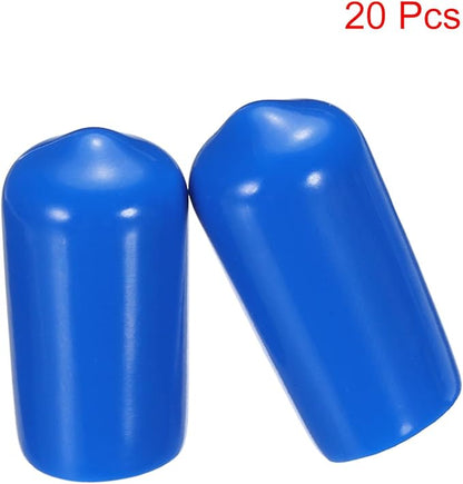 uxcell 20pcs Rubber End Caps 11mm ID Vinyl PVC Round Tube Bolt Cap Cover Screw - Image 2