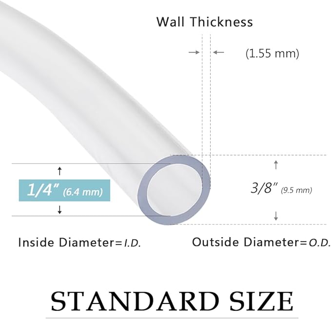 DAVCO 1/4" ID - 25 ft Clear Vinyl Tubing - Image 3