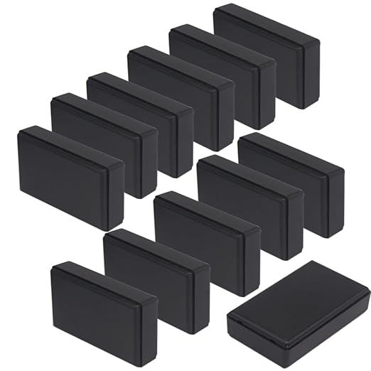 Zulkit 12Pcs Project Boxes ABS Plastic Electrical Project Case Power Junction by Zulkit
