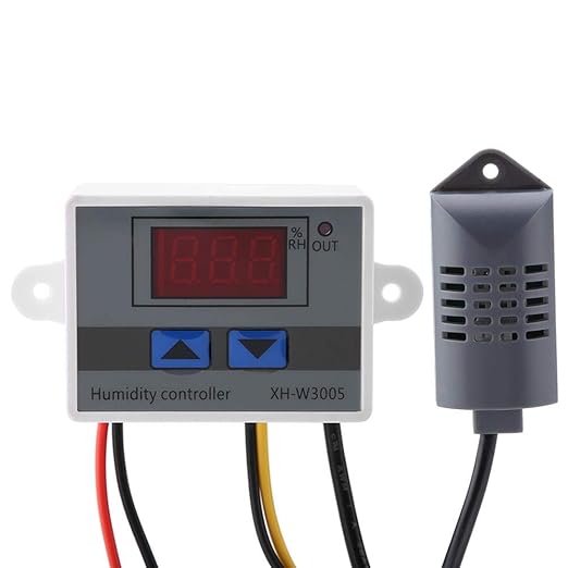 Digital Hygrometer, XH-W3005 Digital Hygrometer Switch Controller Humidity - Image 5