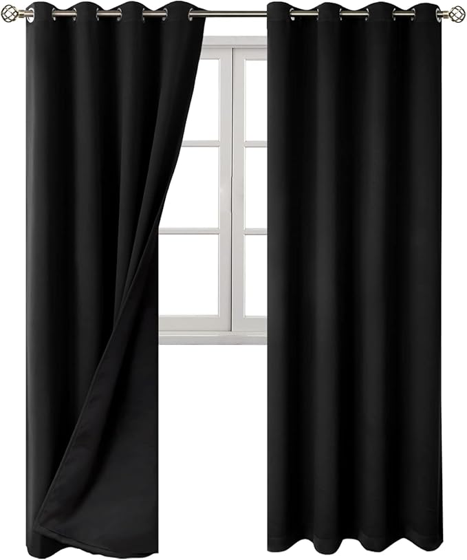 BGment 100% Blackout Curtains 108 Inch Long 2 Panles Set, Thermal Insulated - Image 8