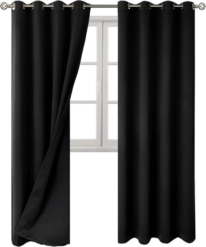 BGment 100% Blackout Curtains 108 Inch Long 2 Panles Set, Thermal Insulated - Image 8