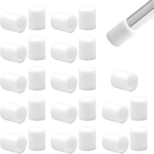 25 Pcs 15/64" Round Chair Leg Tips Caps, Silicone Rubber Furniture Leg Floor by BOPOREAE