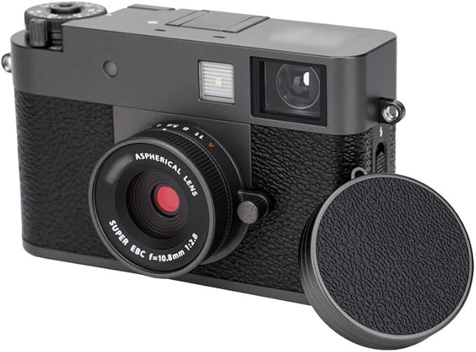 Fuji X Half Leather Texture Lens Cap, Aluminum Anti-Dust Anti-Scratches - Image 4