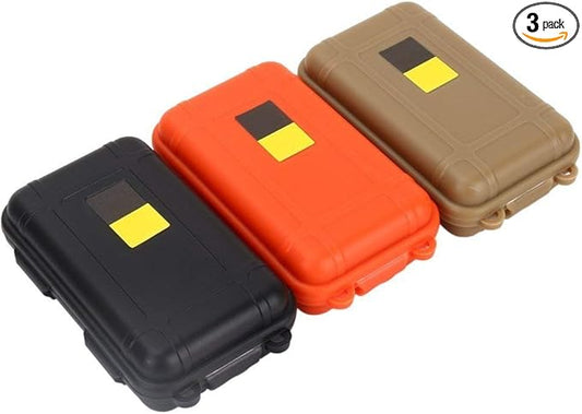 GOTOTOP 3Pcs Outdoor Survival Box, Container Storage Case Plastic Shockproof by GOTOTOP