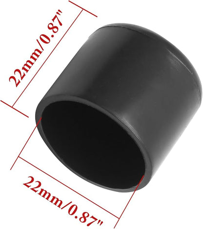 40 Pcs Round Rubber Furniture Leg Caps, 7/8" Vinyl Flexible Chair Leg Floor - Image 2