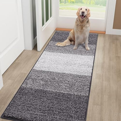 Smiry Dog Door Mat for Muddy Paws, Absorbs Moisture and Dirt, Low-Profile by Smiry