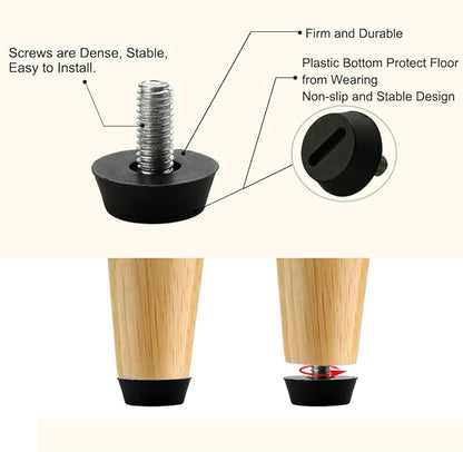 uxcell M6 x 13 x 20mm Furniture Glide Leveling Feet Adjustable Leveler Floor - Image 4