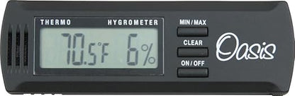 Oasis OH-2 Digital Hygrometer w/clip by Oasis