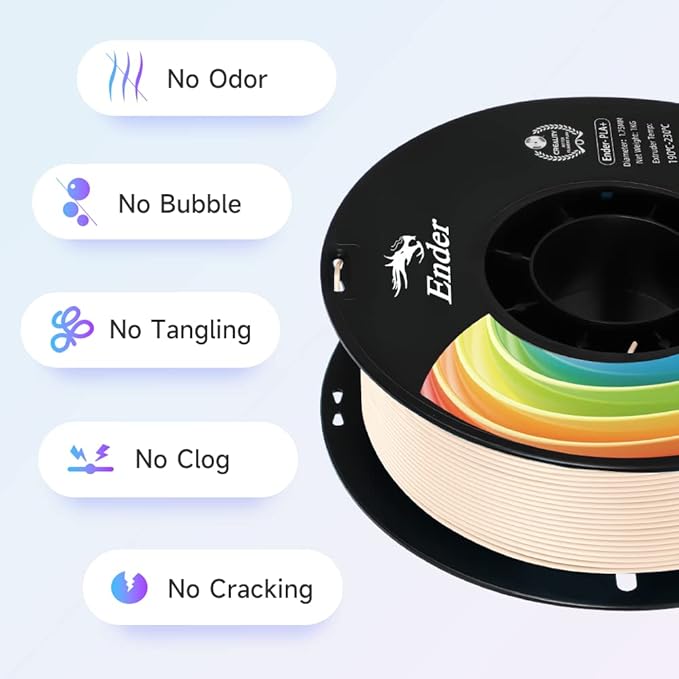 Creality 3D Printer Filament, PLA Plus Filament 1.75mm Beige, PLA Pro Toughness - Image 3
